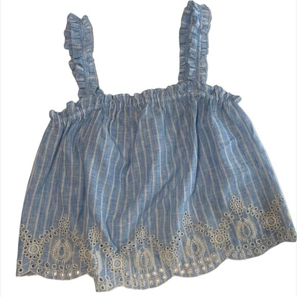 ✨ ZARA STRIPED RUFFLED TOP✨ - Picture 9 of 10